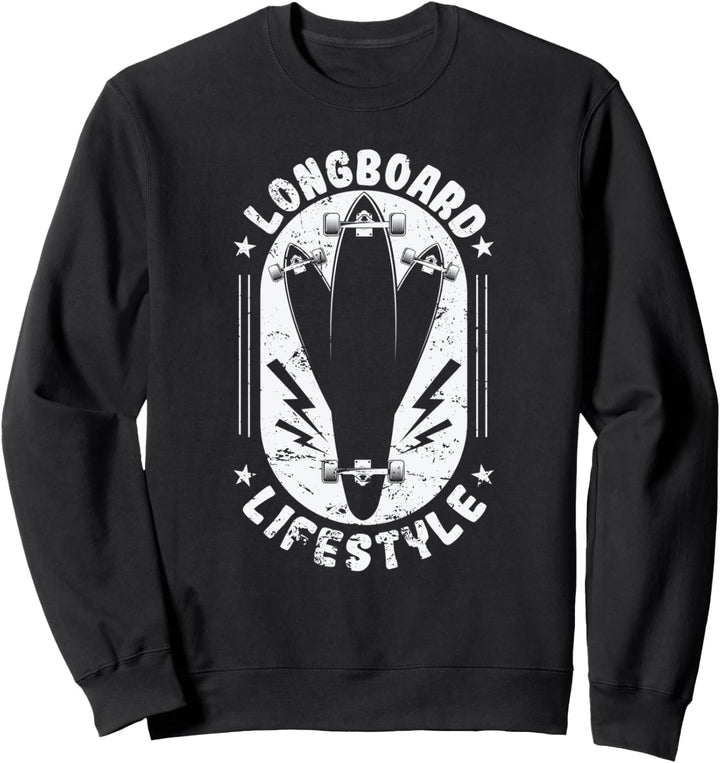 Longboard Lifestil-Skateboard Sweatshirt