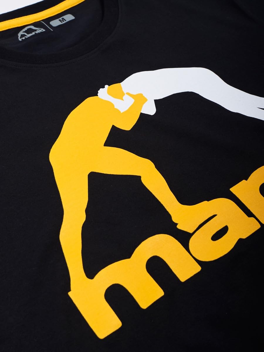 MANTO T-Shirt, Logo, schwarz Grösse M