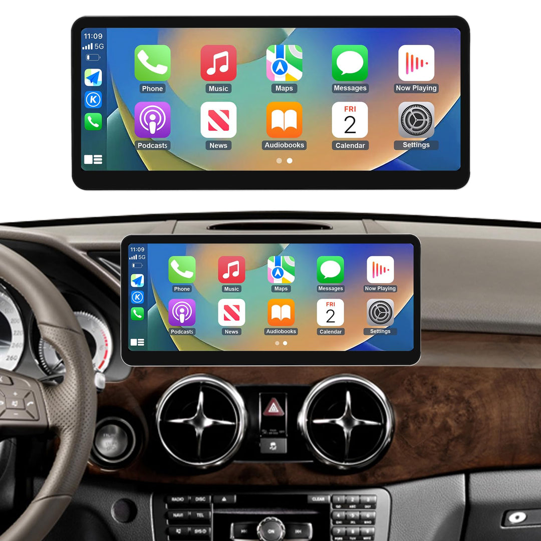 Road Top 12,3 Zoll Autoradio CarPlay für Mercedes Benz GLK Klasse X204 | mit NTG 4.5/4.7 System 2013