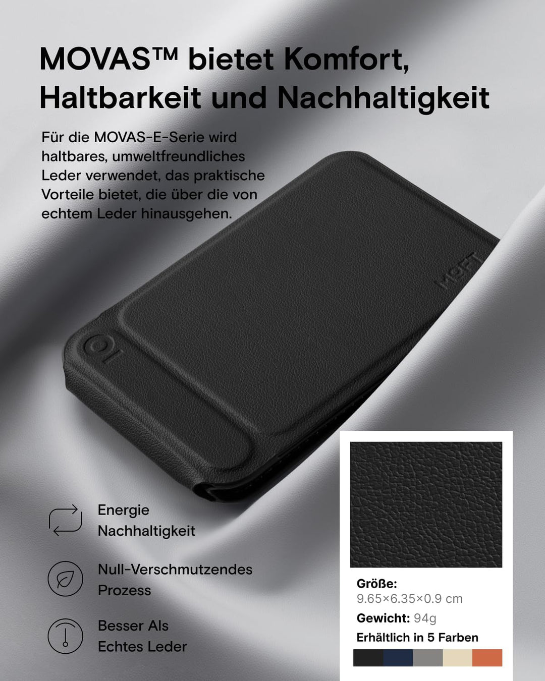 MOFT Stativ für Smartphone, 3 in 1 Handy Stativ Geldbörse und Verstellbares Handy Ständer Magnetisch