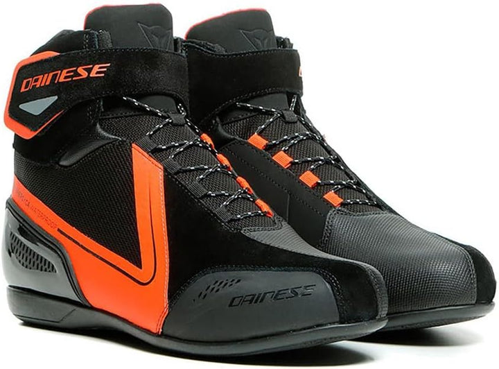 Dainese Herren Energyca D-wp Shoes 41 EU Black Fluo Red, 41 EU Black Fluo Red