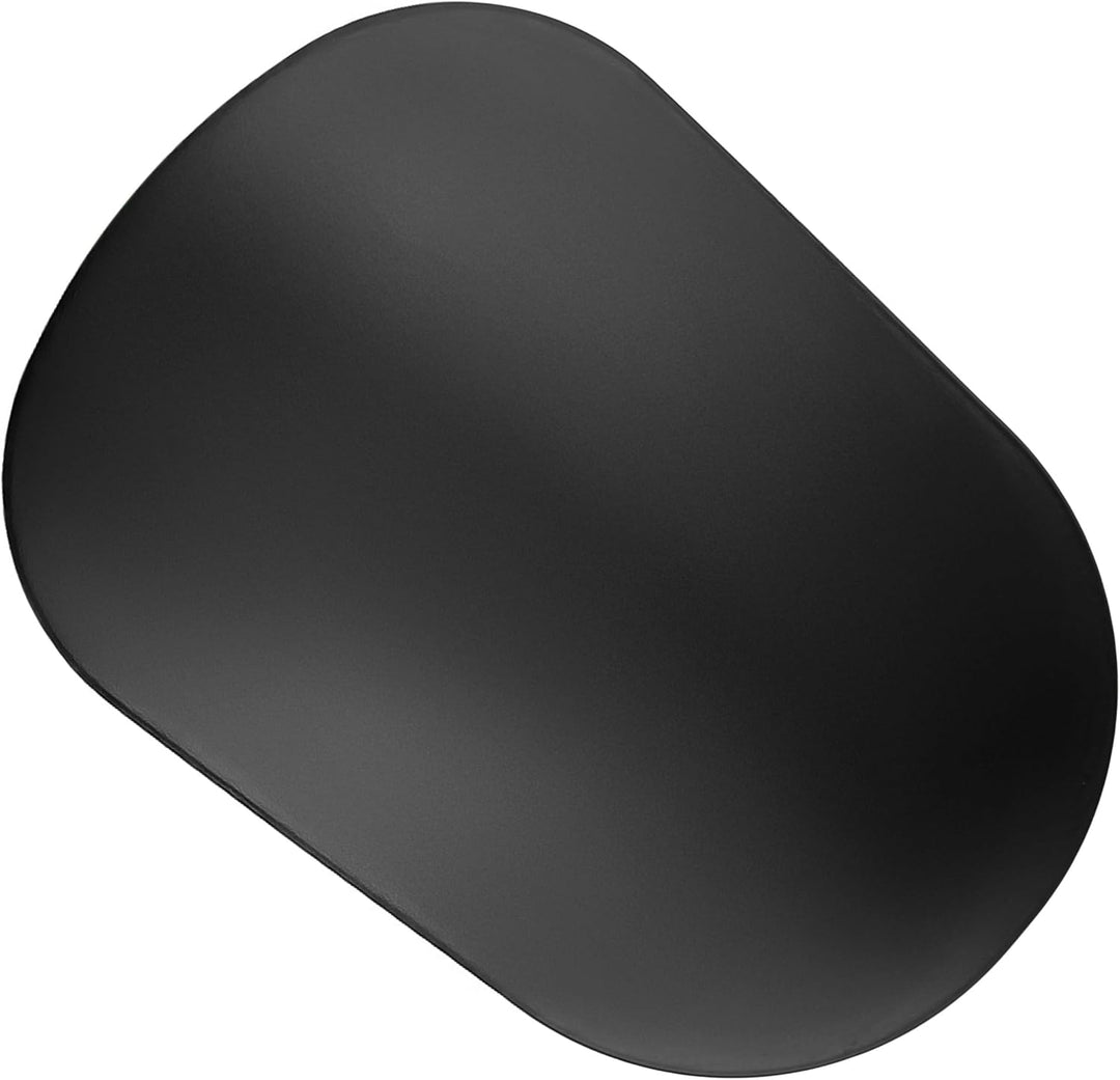 Spetebo Metall Beistelltisch oval schwarz matt - 35 x 25 cm - Couchtisch im Bistrotisch Design - Woh