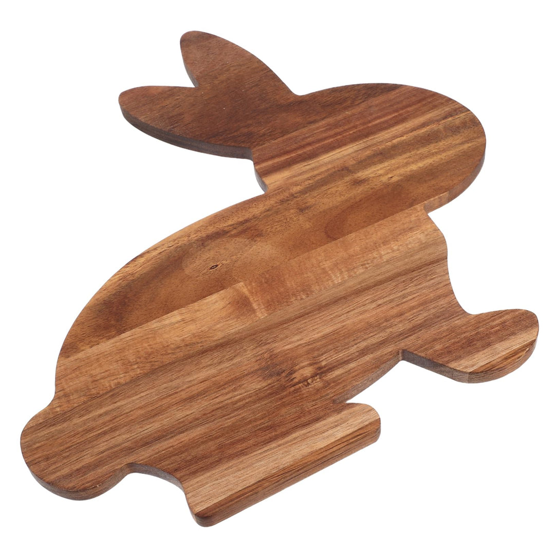 Cabilock Hasenförmiges Holz Servierbrett Lustiges Hölzernes Schneidebrett Holz Charcuterie Brett Frü
