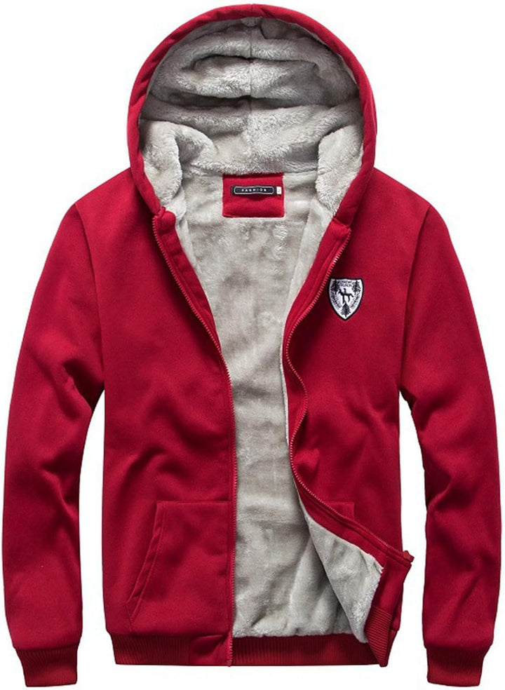 Duohropke Trainingsanzug Herren Winter Warm Jogginganzug mit Fleece Gefütterte, Männer Sportanzug Ca