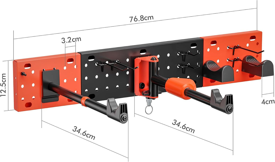 Mimoke Fahrrad Wandhalterung I Fahrradhalter Vertikal &amp; Horizontal einstellbar - bis 30 kg Tragkraft