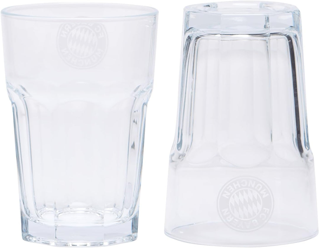 FC Bayern München Latte Macchiatto Glas I Gläser I 2er-Set I Fussball Einheitsgrösse, Einheitsgr