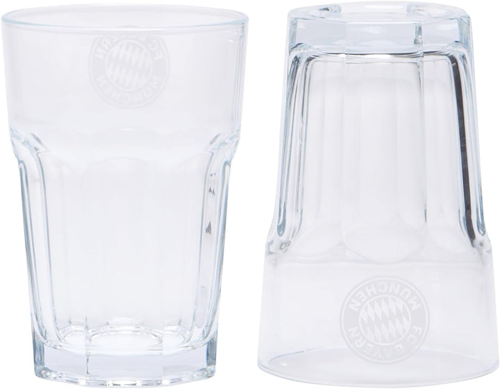FC Bayern München Latte Macchiatto Glas I Gläser I 2er-Set I Fussball Einheitsgrösse, Einheitsgr