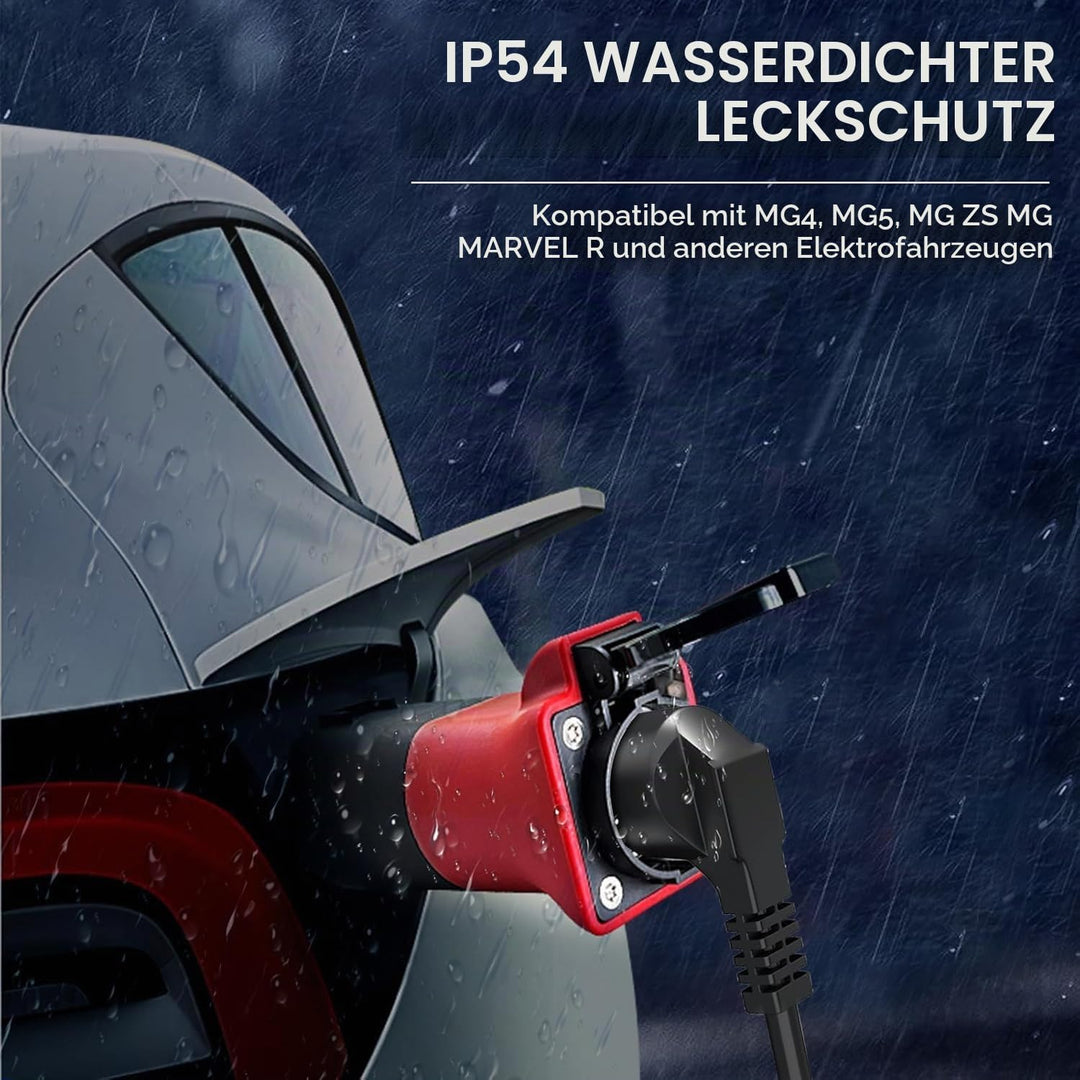Adapter V2L für MG EV,Adapter Typ 2 auf Schuko, 3.5KW 16A 220V Adapter von Fahrzeug zu Last,mit MG4,