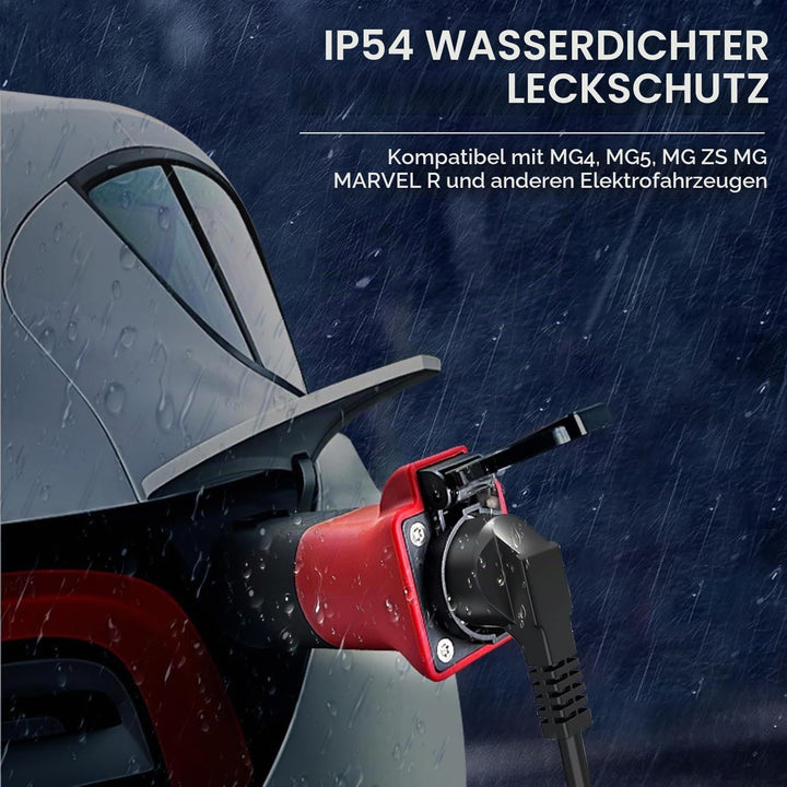 Adapter V2L für MG EV,Adapter Typ 2 auf Schuko, 3.5KW 16A 220V Adapter von Fahrzeug zu Last,mit MG4,