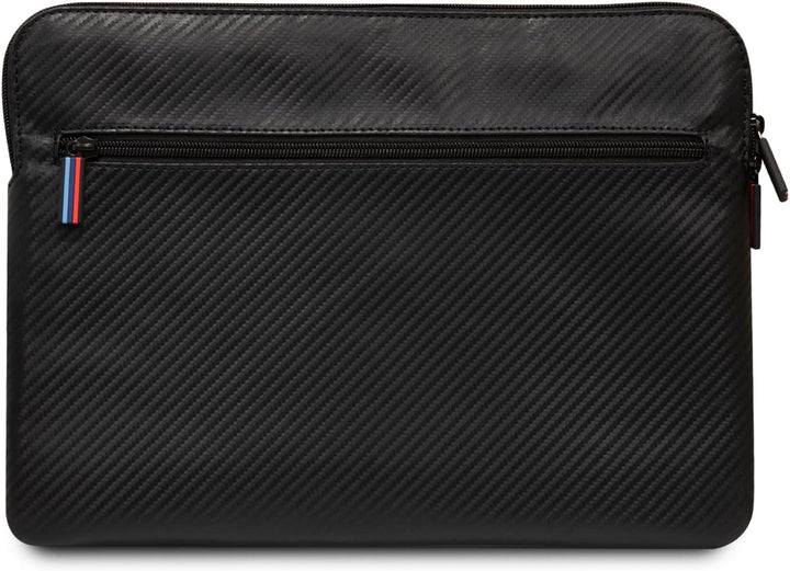 CG Mobile BMW Carbon PU Hülle mit kontrastierender dreifarbiger Schutztasche 14 Zoll kompatibel mit