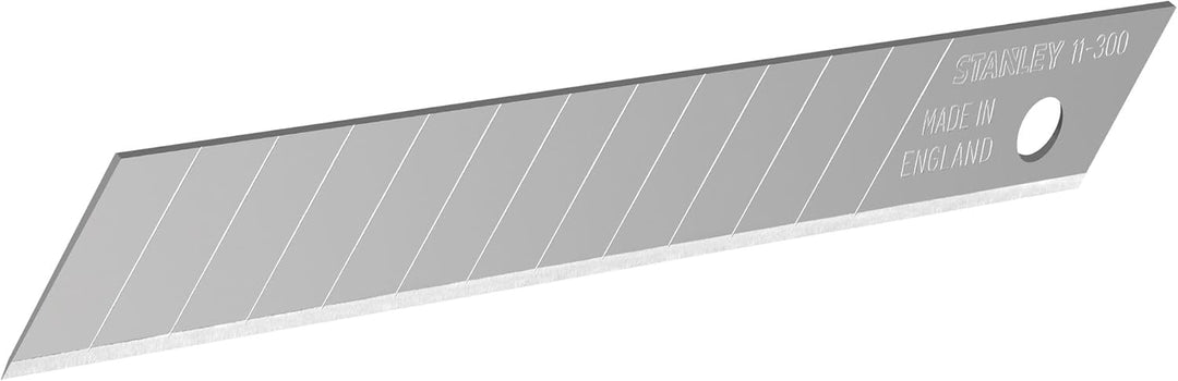 Stanley Abbrechklingen für Cuttermesser 1-11-300 (9 mm, gerade Schneide mit 12 abbrechbaren Segmente