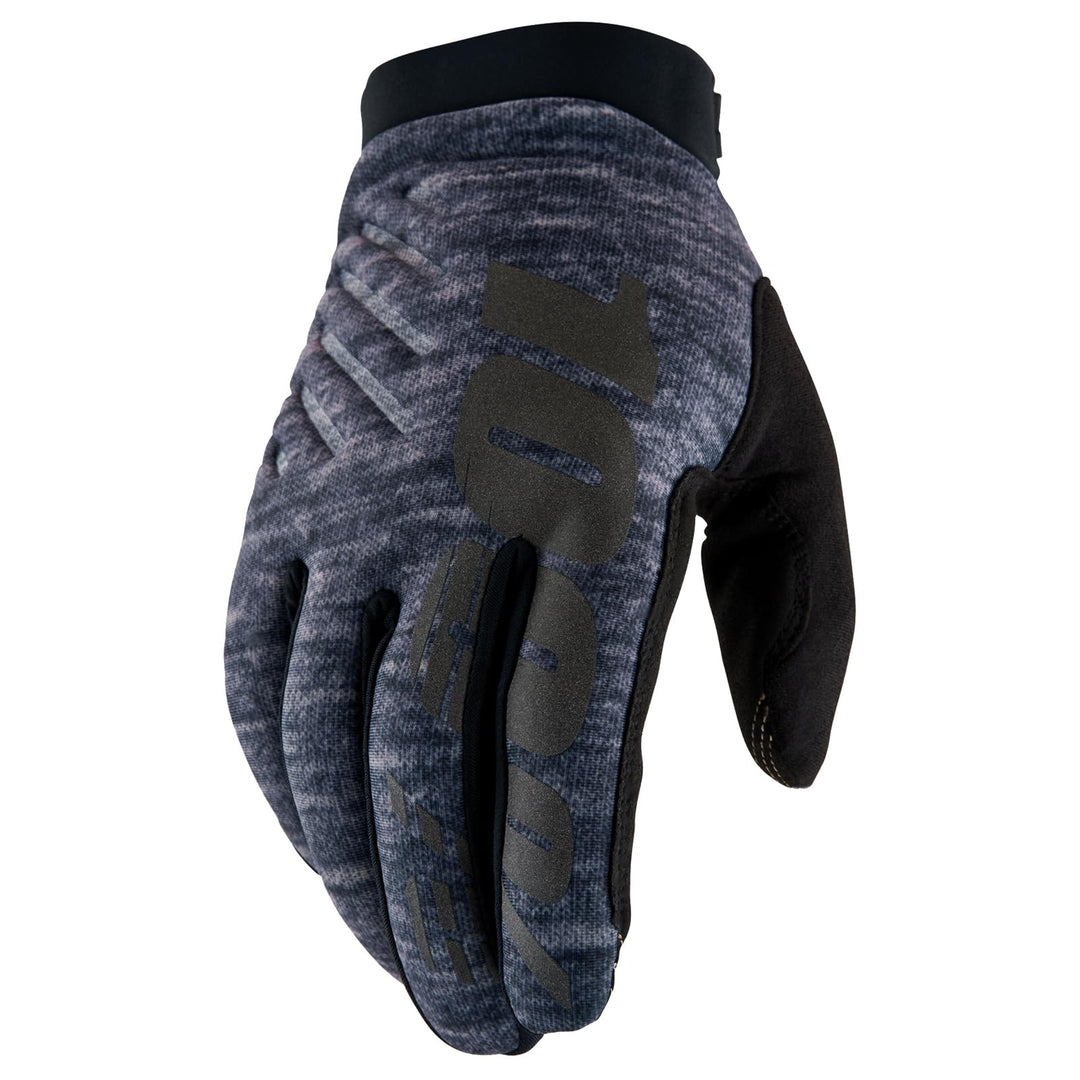 100% GUANTES Unisex Brisker Gloves Heather Grey-L Handschuhe, Grau meliert (grau), L
