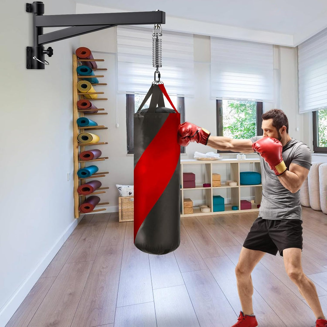 BeneLabel Boxsack Halterung, Sandsack Wandhalterung 360 Schwenkbar Befestigung Wand Boxsackhalter In
