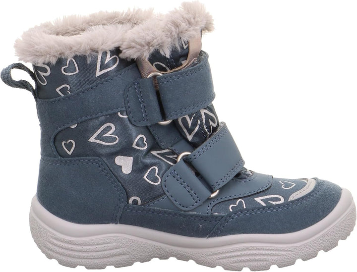 Superfit Mädchen CRYSTAL warm gefütterte Gore-Tex Schneestiefel 26 EU Weit Blau Silver 8020, 26 EU W