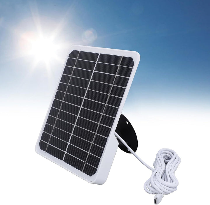 20 W 5 V Monokristallines Solarpanel, Wand-Solarpanel-Ladegerät mit 9,8 Fuss Langem Kabel, IP68 Wass