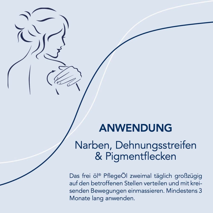 frei öl PflegeÖl, Hautpflege-Spezialist gegen Narben, Dehnungsstreifen und Pigmentflecken, Körperöl,