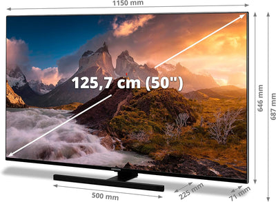 MEDION X15021 (MD 30961) 125,7 cm (50 Zoll) QLED Fernseher (Smart TV, 4K, Dolby Vision HDR, Dolby At