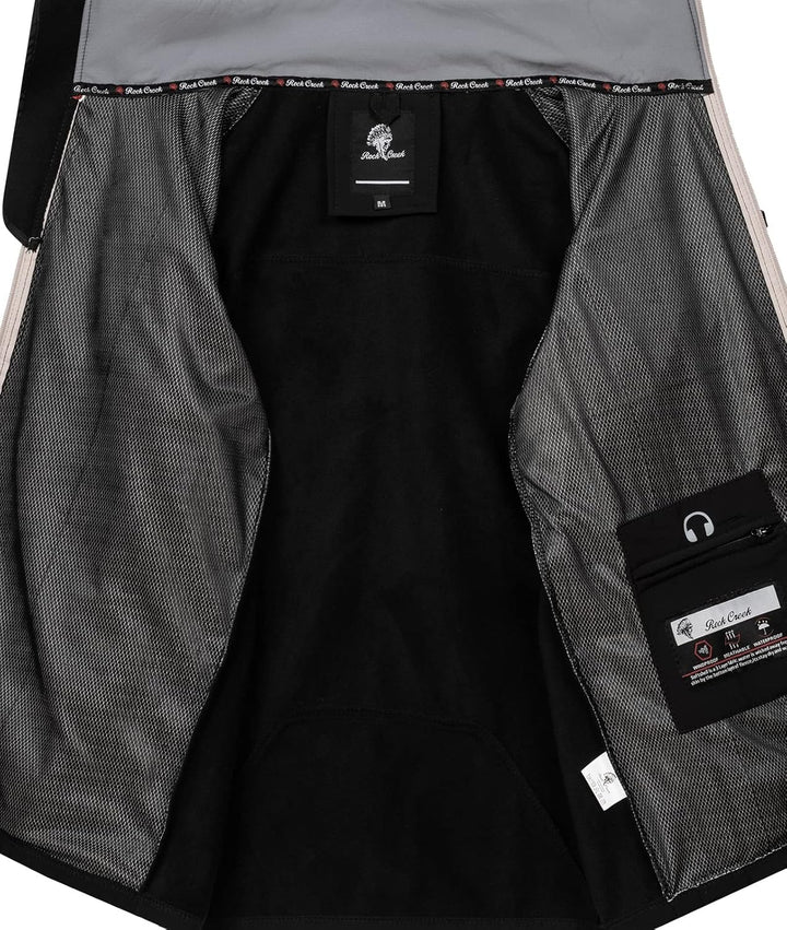 Rock Creek Herren Softshell Jacke Outdoor H-293 3XL Schwarz, 3XL Schwarz