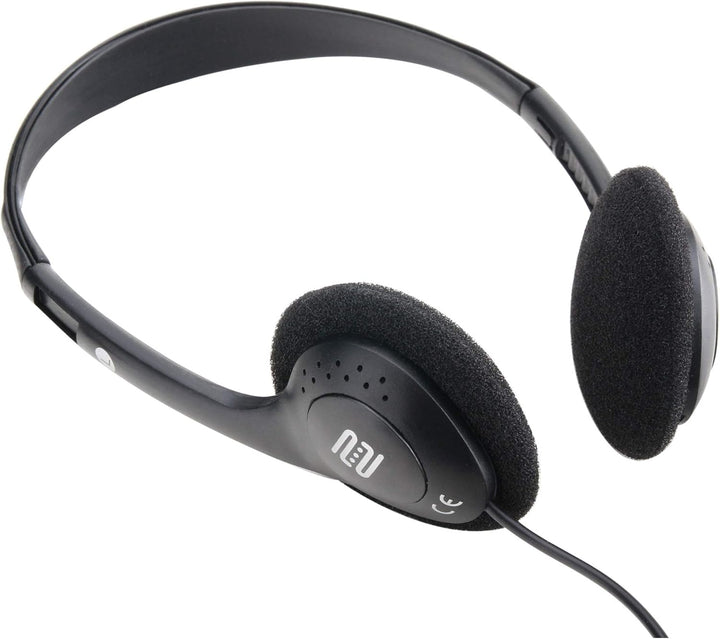 Pronomic KH-10BK Kopfhörer 10x Set - Ideal für TV und Silent Guide-Systeme - Verstellbarer Kopfbügel