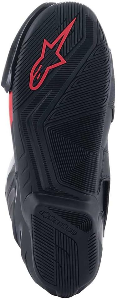 Alpinestars Herren Alpinestar Motorradstiefel 46 EU Schwarz Weiss Grau Rot, 46 EU Schwarz Weiss Grau