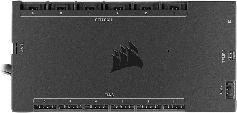 Corsair iCUE COMMANDER CORE XT, Digitale Steuerung der RGB-Beleuchtung und Lüfterdrehzahl (Sie bis z