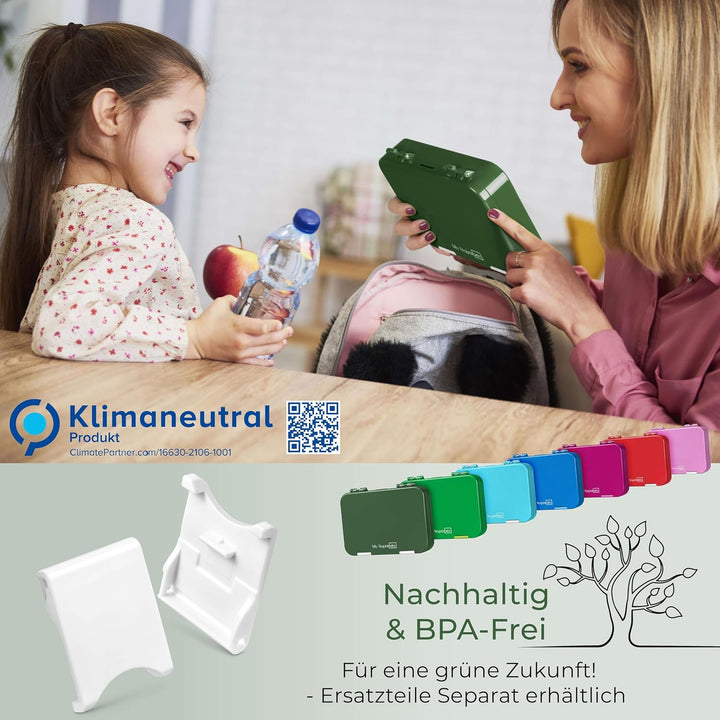 My Vesperbox – Len - Bento Box Kinder - Lunchbox mit 4+2 Fächern - extrem robust – Brotdose – Brotbo