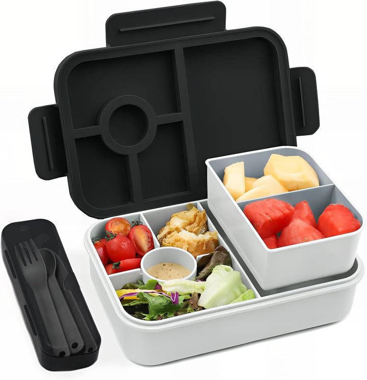 Bugucat Brotdose Kinder mit Fächern 1300ML,Lunchbox Kinder Auslaufsicher mit 5 Fächern,Bento Box Lun