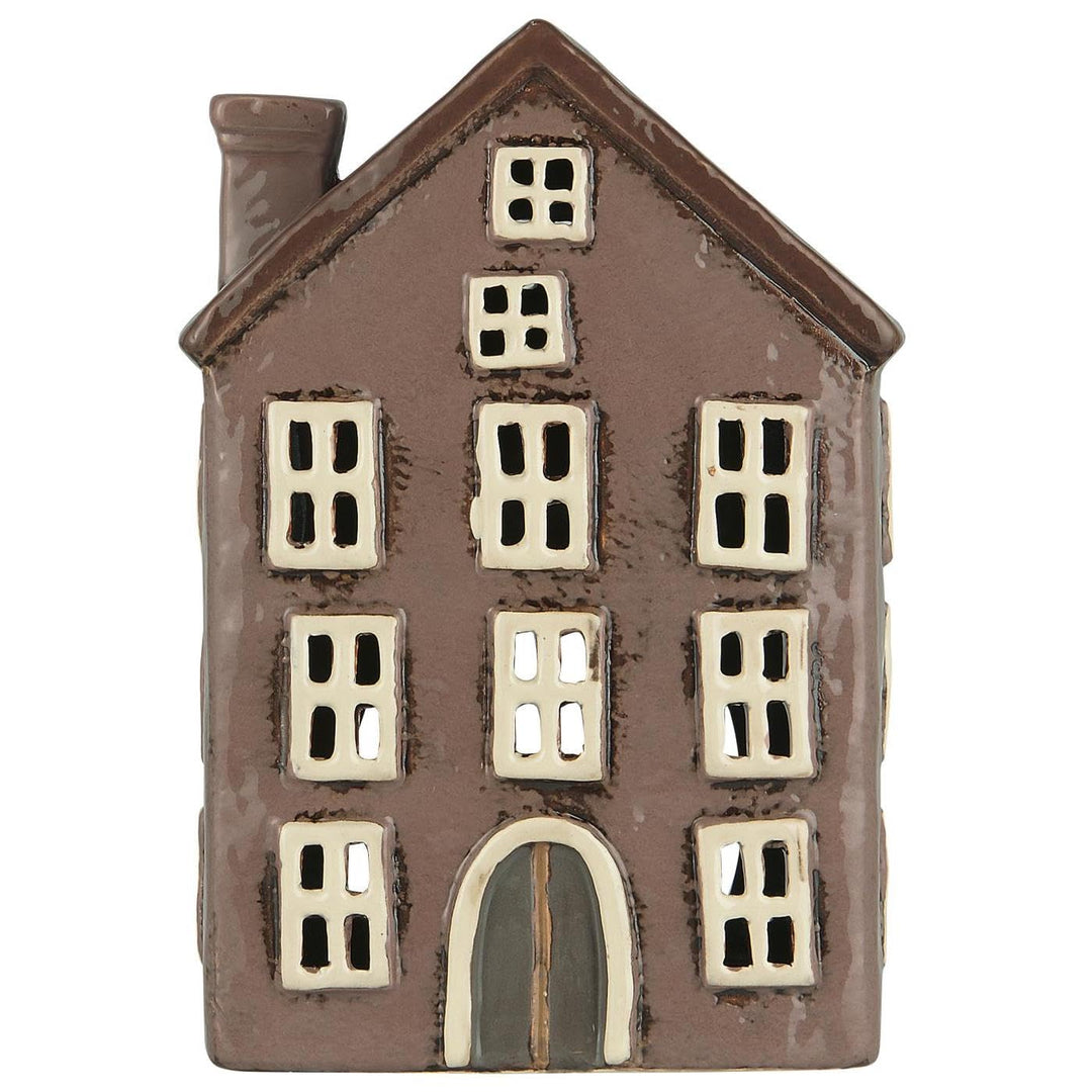 IB Laursen Haus f/Teelicht Nyhavn Rundbogentür - B: 8 H: 17,5 L: 11,3