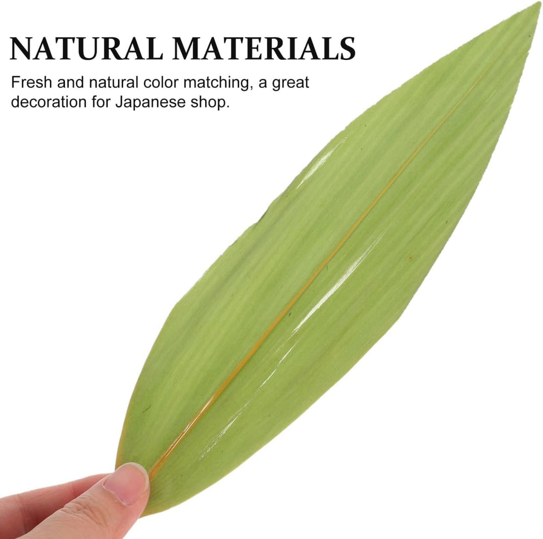 100 Stück Sushi-Bambusblätter, frische Bananenblätter zum Kochen, Zong Zi, Bananenblätter, Ersatz fü