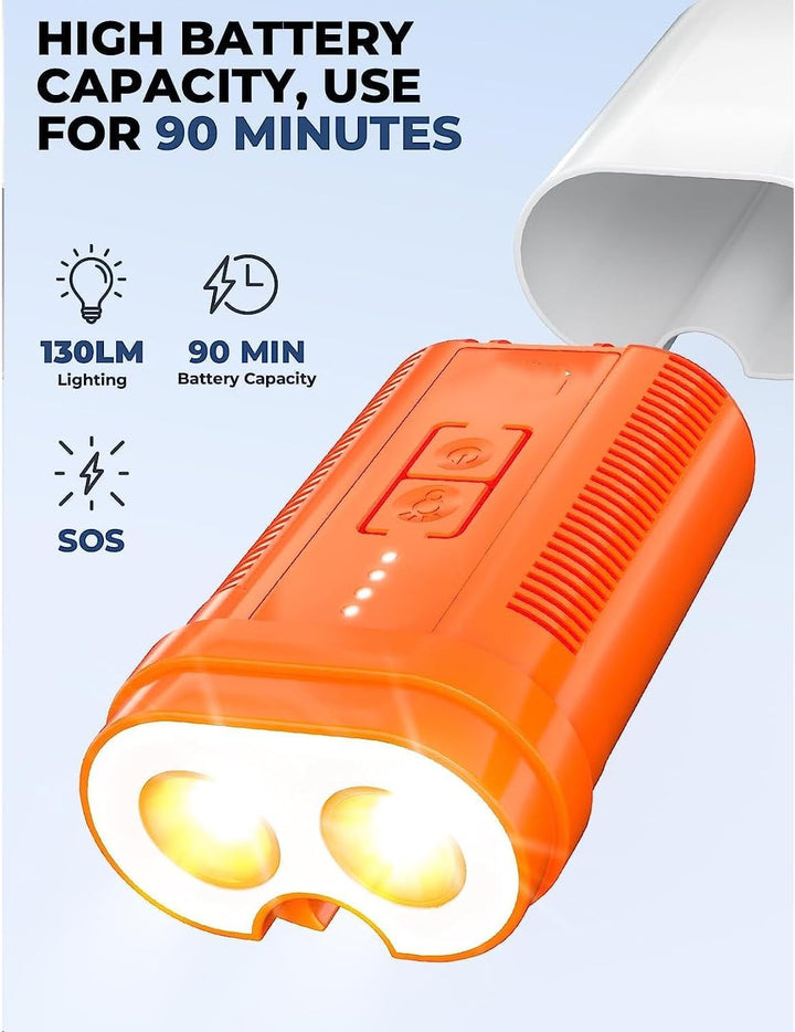 Zooma Camping Dusche Outdoor, 2-in-1 Tragbare Duschen mit Licht, Campingdusche mit Tauchpumpe, Garte