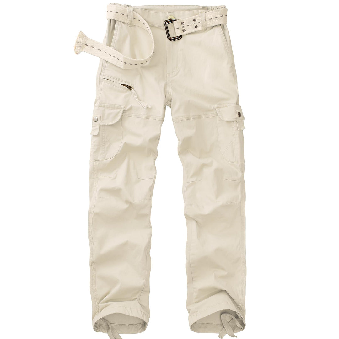 Cargohose Damen Hosen Multi Taschen Wanderhose Outdoorhose Baumwolle Arbeitshose Jogginghose Relaxed
