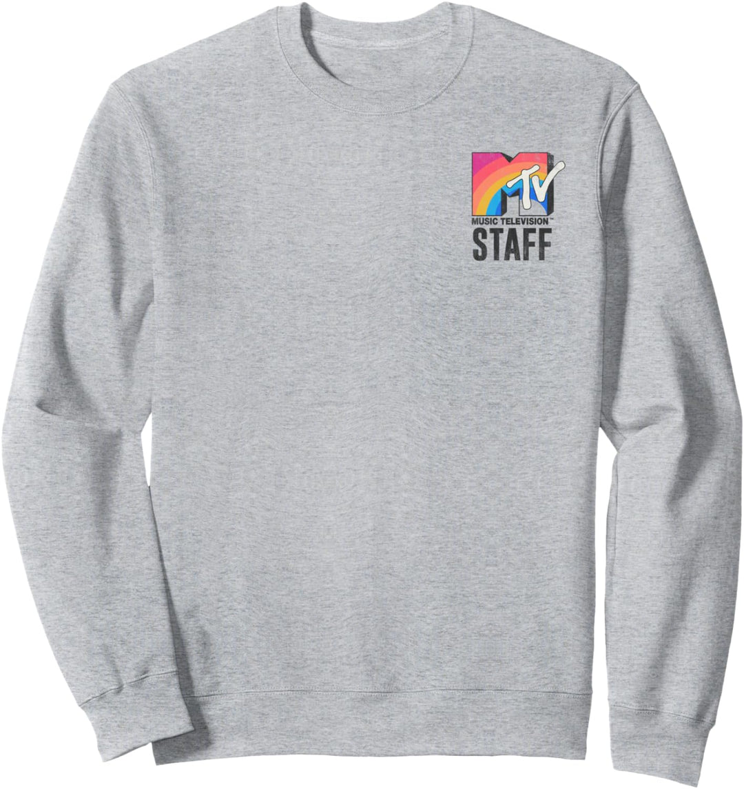 MTV Rainbow Pocket Logo Staff Sweatshirt