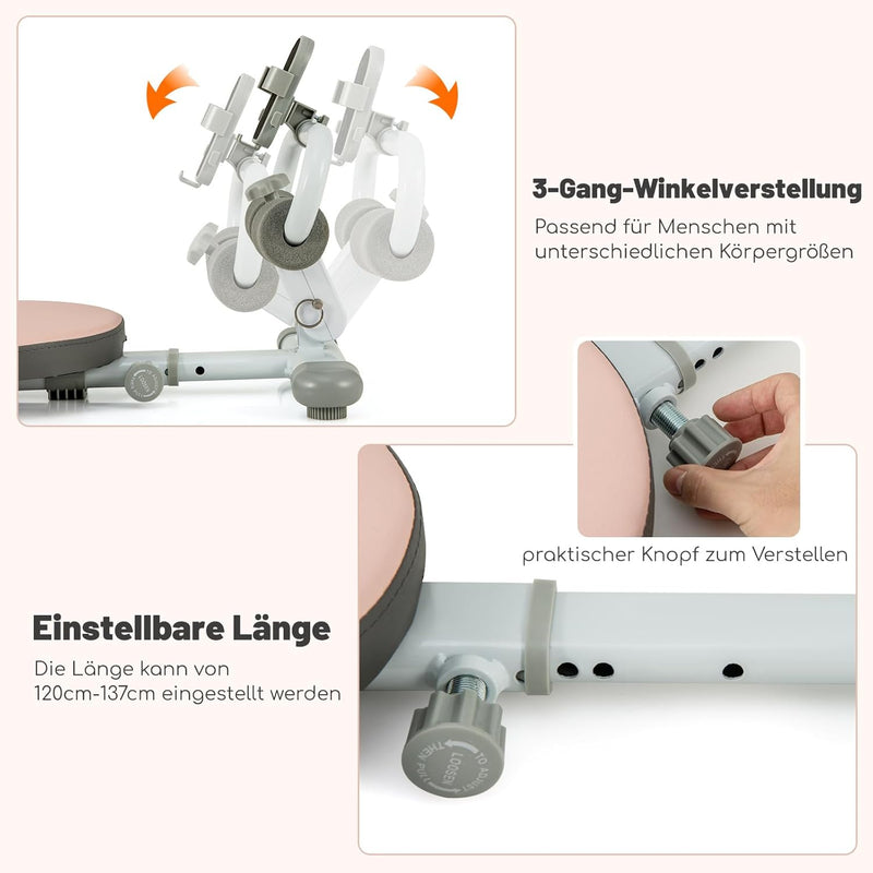 COSTWAY Sit up Bank klappbar, Schrägbank höhenverstellbar mit 3 fach verstellbaren Winkeln, Training