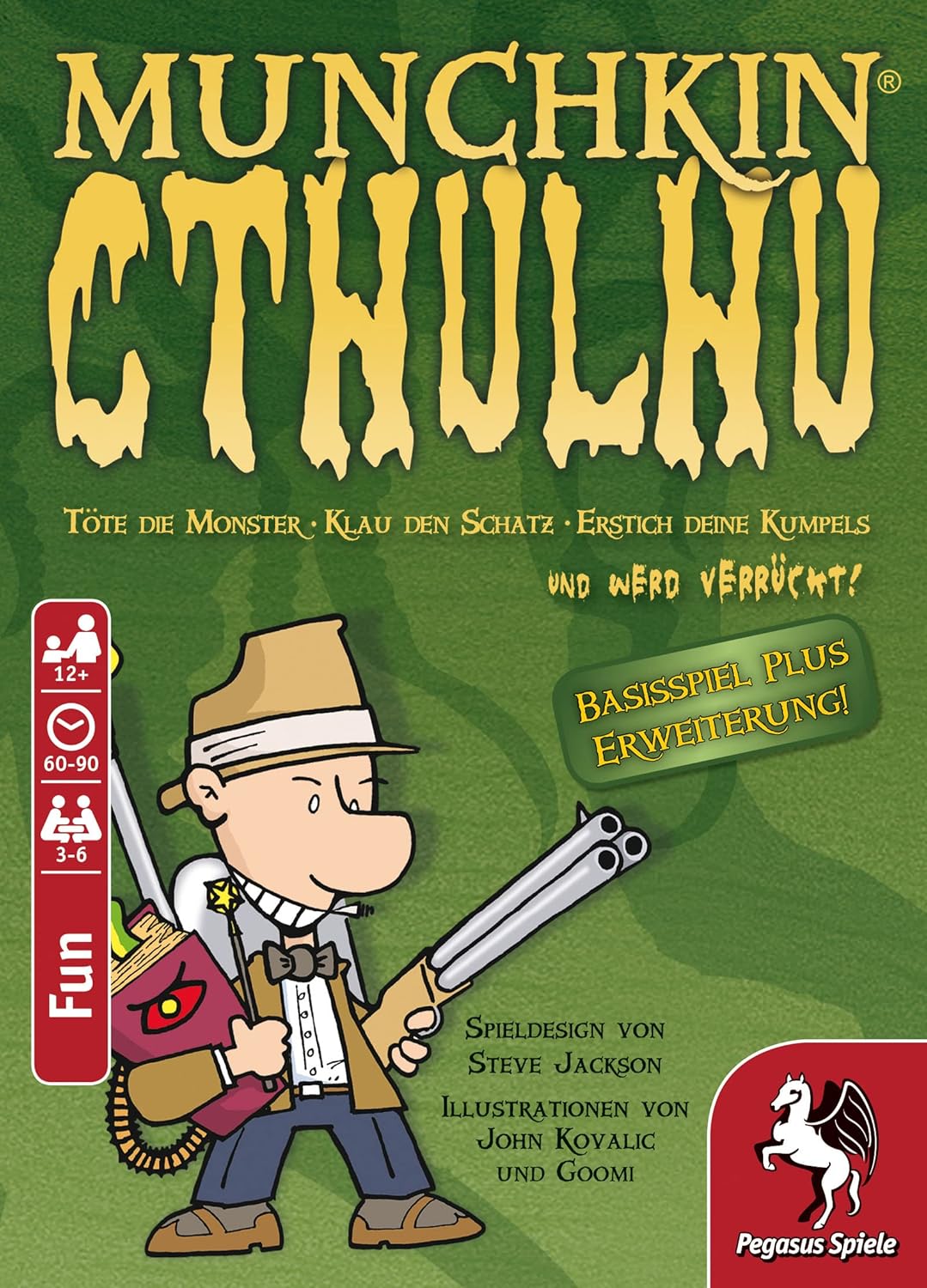 Pegasus Spiele 17189G - Munchkin Cthulhu 1+2