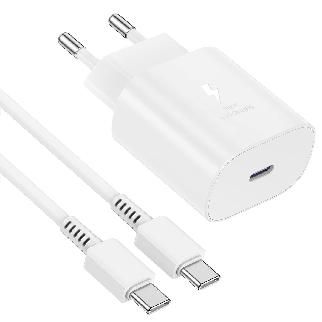 USB C Ladegerät, Schnellladegerät 25w mit 2M Kabel, Ladekabel USB C mit Netzteil,Typ C Schnellladege