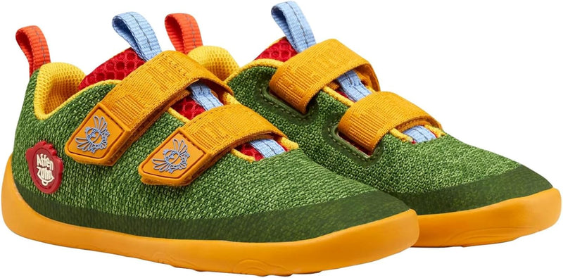 Affenzahn Barfussschuh Knit Happy mit Klettverschluss, Vegan, rutschfest, Flexibel, Reflektierend, b