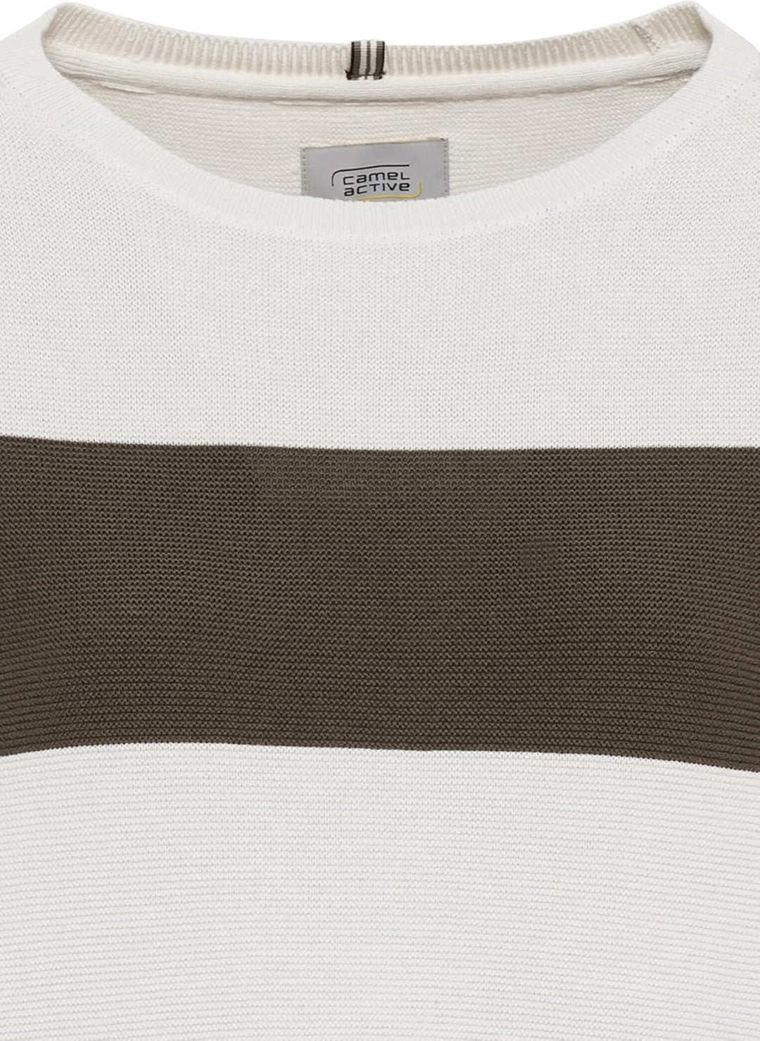 camel active Damen Feinstrickpullover aus Baumwolle, Olive