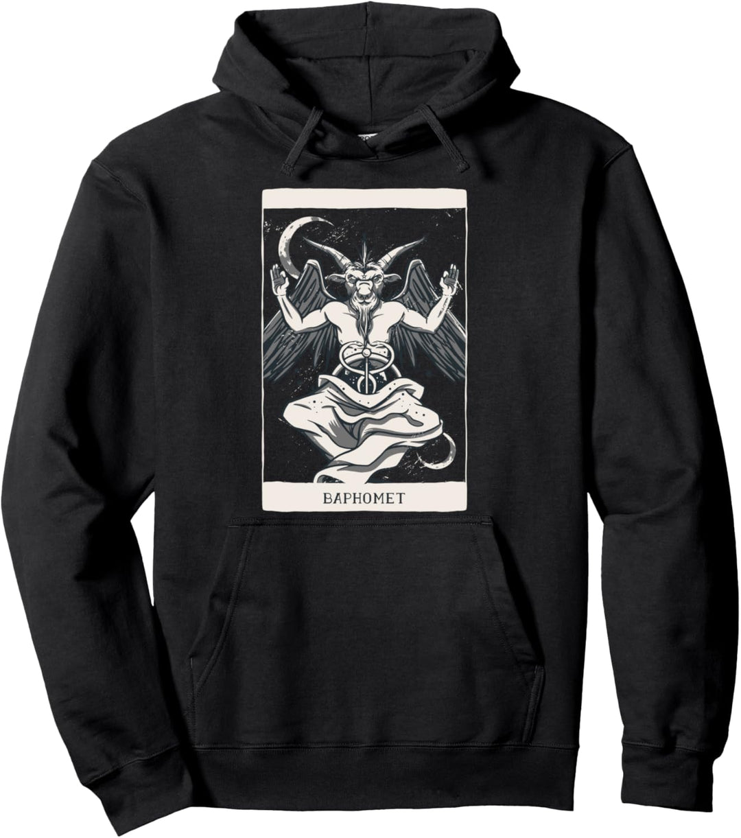 Baphomet Demon Card Okkulter Satan Teufel Pullover Hoodie