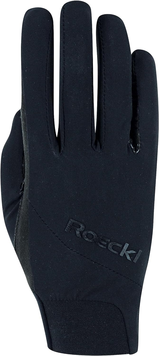 Roeckl Sports Reithandschuh MANIVA, Turnier Sommer Handschuh, 3 Farben, Grösse 6-11 8 Schwarz, 8 Sch