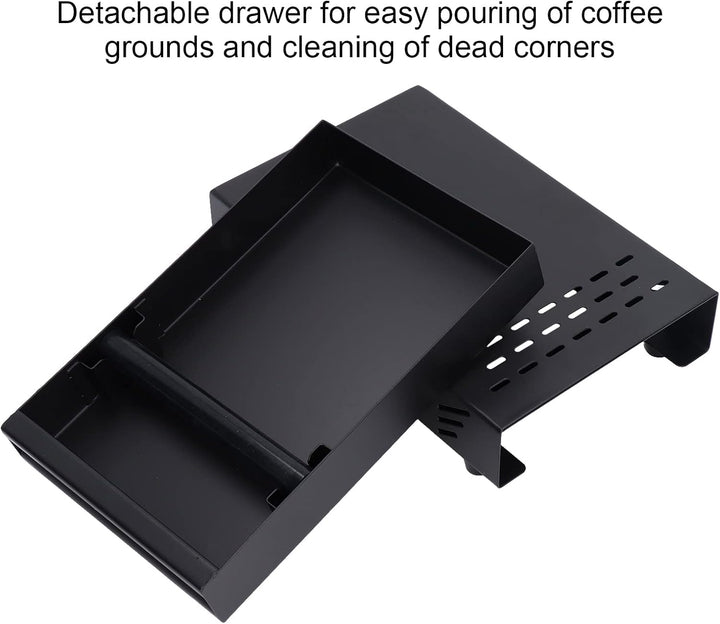 Abnehmbare Kaffee-Klopfbox aus Edelstahl mit Stossdämpfendem Behälter Im Barista-Stil mit Rutschfest