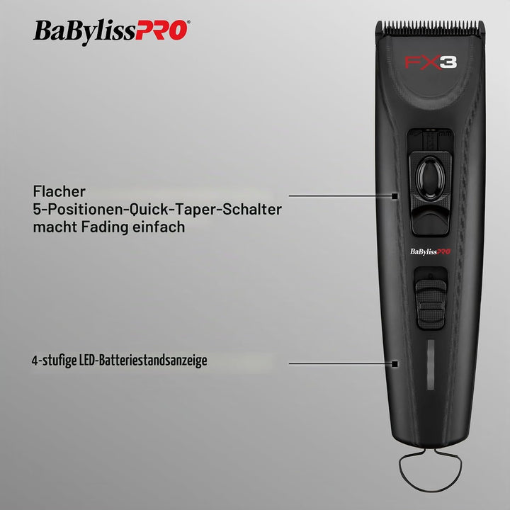 BaBylissPRO FX3 Professional Hochdrehmoment-Schermaschine, Schermaschine