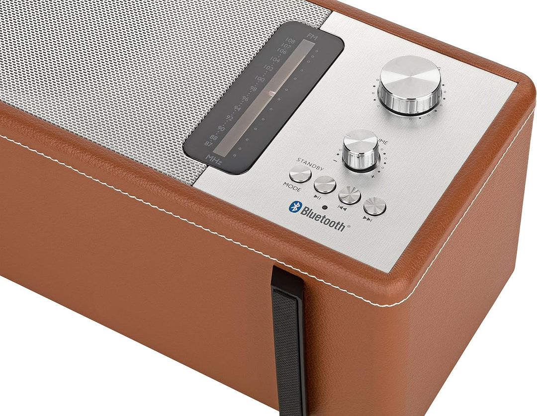Roadstar HRA-1350 US/BT Retro-Radio mit Bluetooth, 40 Watt Musikleistung (Bluetooth, USB, SD-Karten-