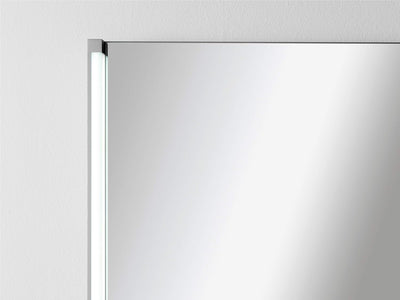 FACKELMANN Spiegel LED-LINE/Wandspiegelelement mit LED-Beleuchtung/Masse (B x H x T): ca. 61 x 67 x