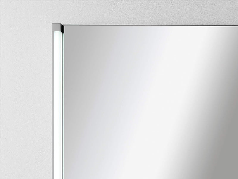 FACKELMANN Spiegel LED-LINE/Wandspiegelelement mit LED-Beleuchtung/Masse (B x H x T): ca. 61 x 67 x