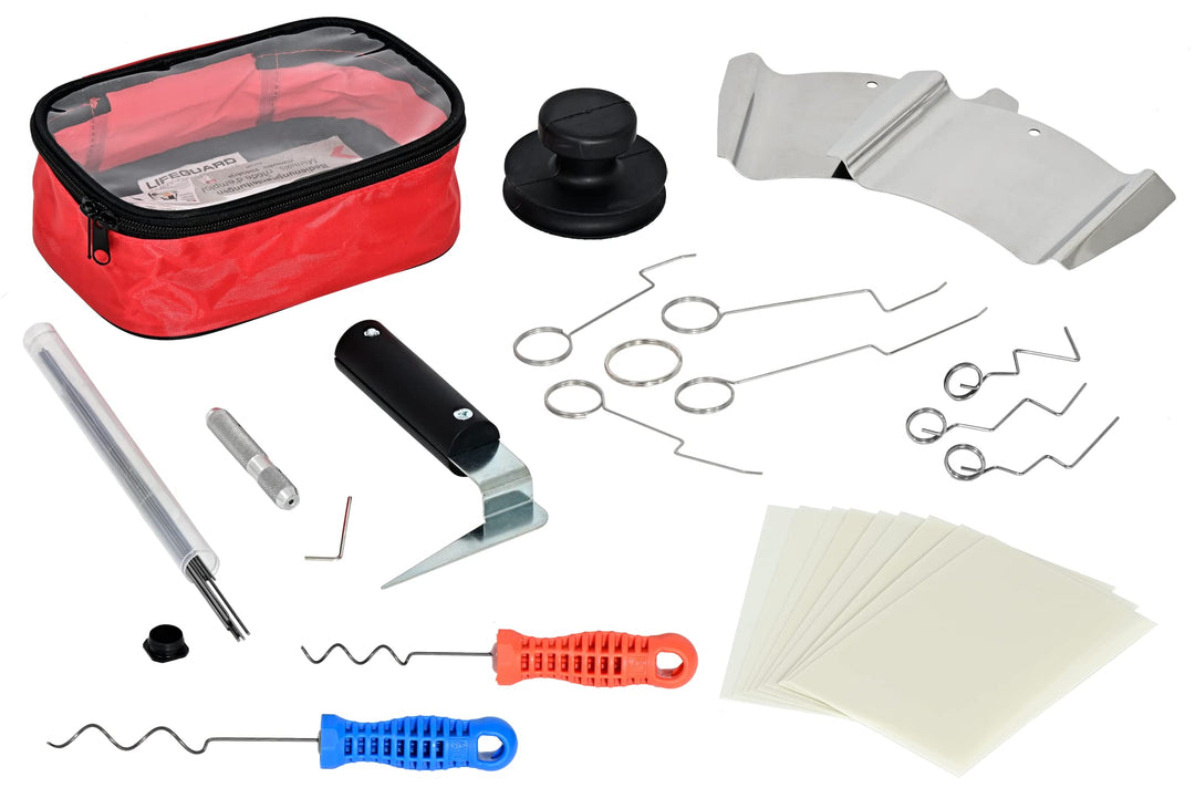 MULTIPICK Türöffnungswerkzeug Set [40 Teile] Dietrich Set Profi inkl. Türfallengleiter, Türöffner Ka