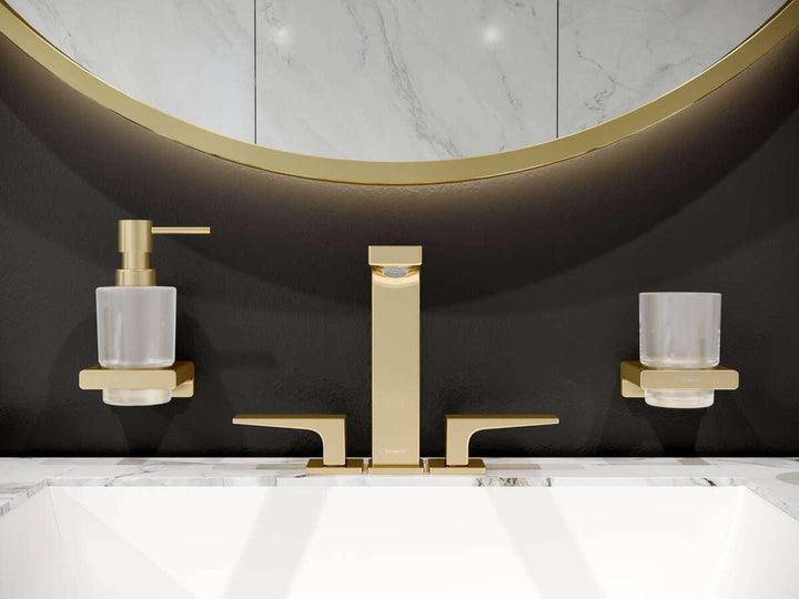 hansgrohe Zahnputzbecher AddStoris, Zahnbürstenhalter, Polished Gold Optic Polished Gold Optik, Poli