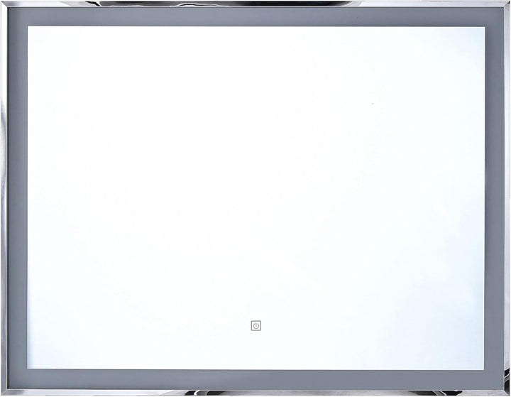 Moderner LED-Lichtspiegel silber für Ihr traumhaftes Bad 90x70cm Argens