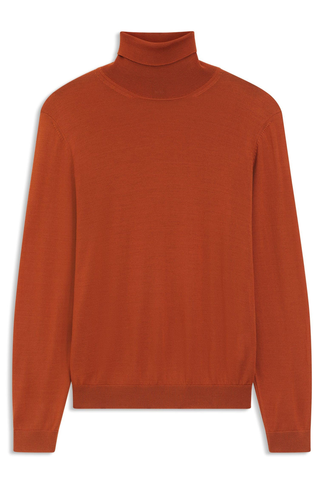 BOSS Herren Musso-P Slim-Fit Rollkragenpullover aus extrafeiner Merinowolle M Dunkel Orange809, M Du