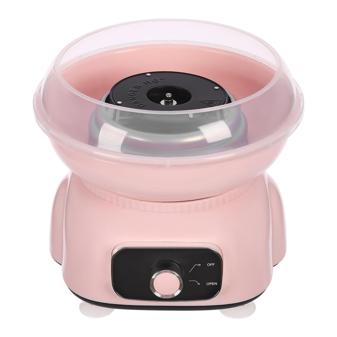 Elektrische Zuckerwattemaschine,Niedliche Cotton Candy Machine für Zuhause mit 10 Bambus-Stäbchen,18