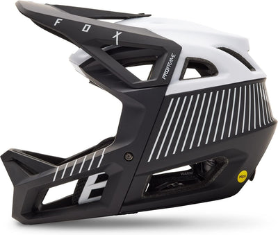 Fox Enduro MTB-Helm Proframe RS Mash - Schwarz/Weiss Schwarz L, Schwarz L